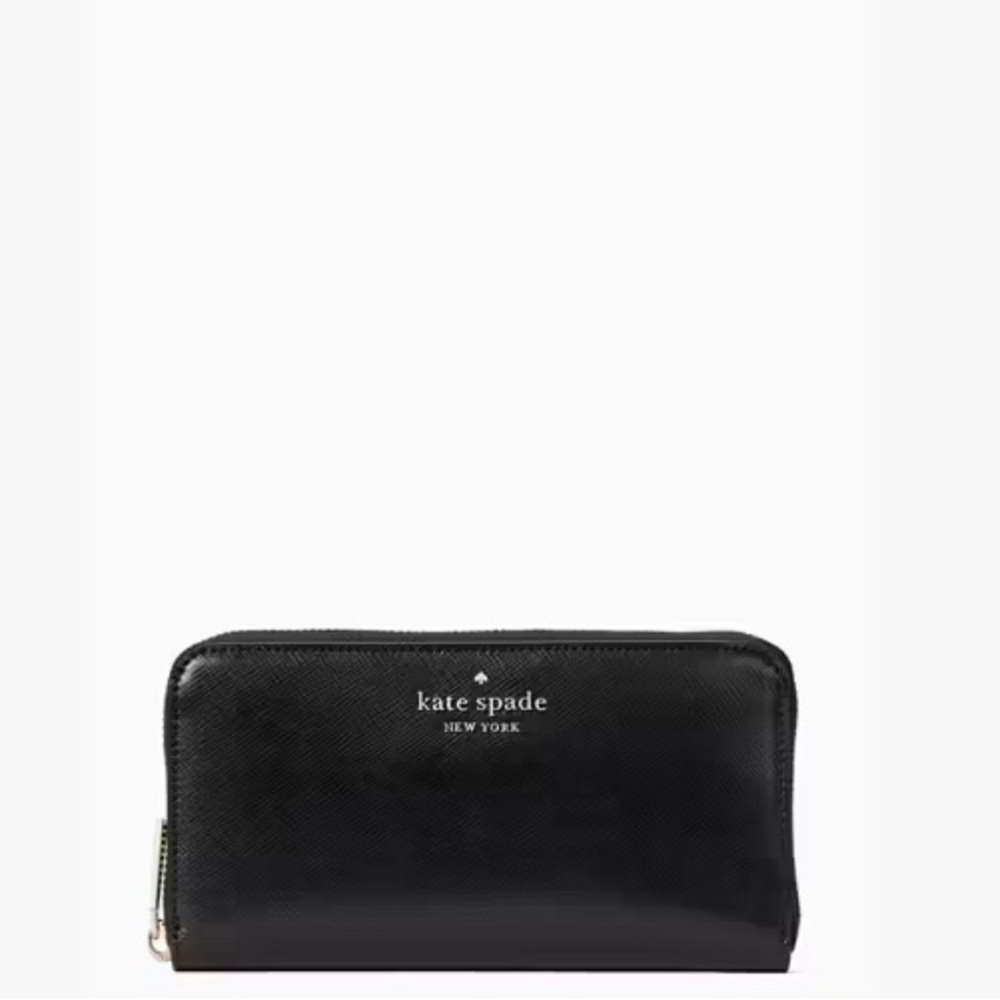 NWT Kate Spade Staci Large Continental Wallet - Black